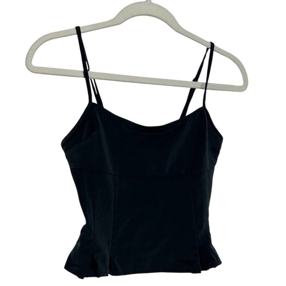 Kimchi Blue Urban Outfitters Black Smocked Back Peplum Camisole Top Small S P